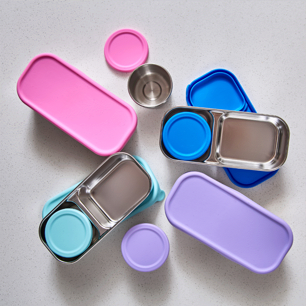 Oli Eve Stainless Steel Kids Snack Pots