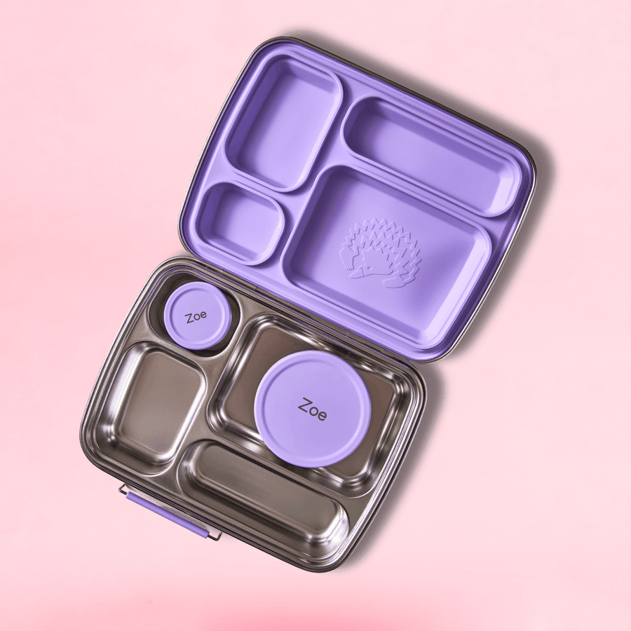 Stainless Steel Bento 4 Lunchbox & Snack Pots - Jacaranda Mist
