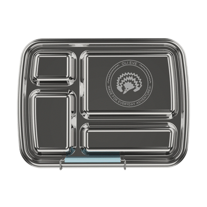 Oli Eve Stainless Steel Bento 4 compartment lunchbox in Sea Spray color for kids with bigger appetites