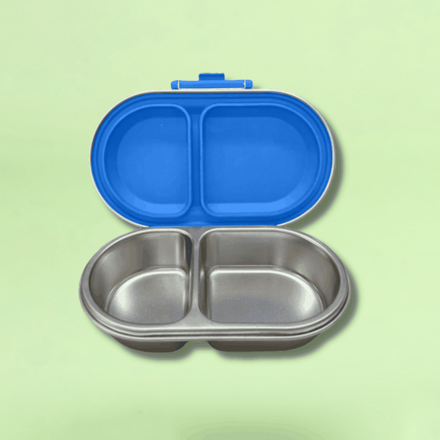 Stainless Steel Bento Go Snack Box - Big Blue