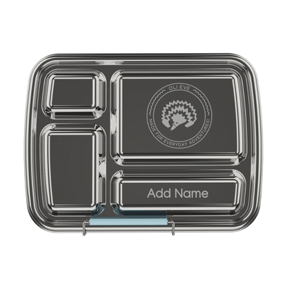 Oli Eve Stainless Steel Bento 4 Lunchbox Sea Spray with four compartments for kids lunches