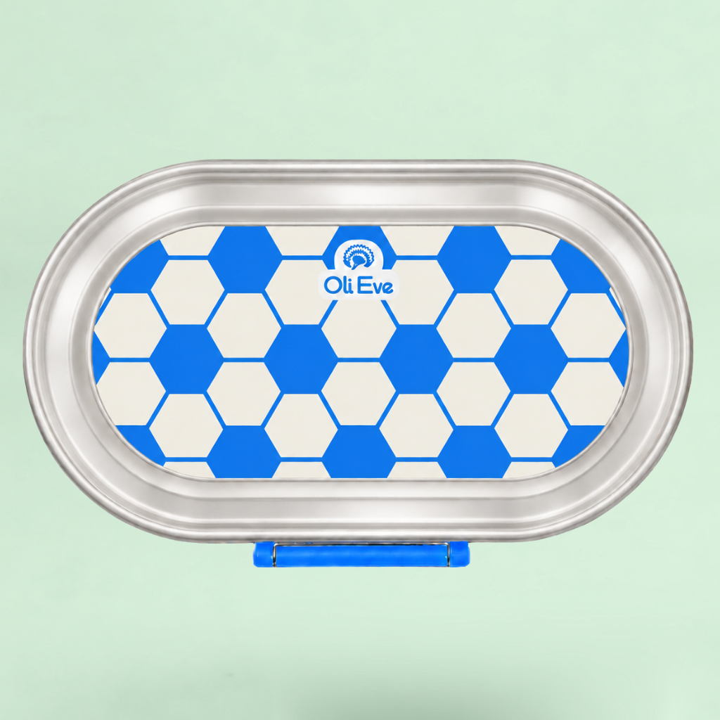 Stainless Steel Bento Go Snack Box - Big Blue - Game On