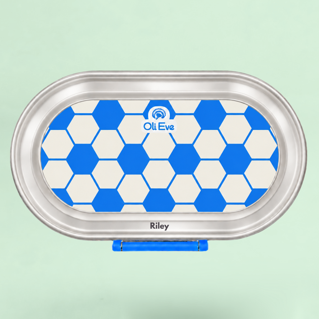 Stainless Steel Bento Go Snack Box - Big Blue - Game On