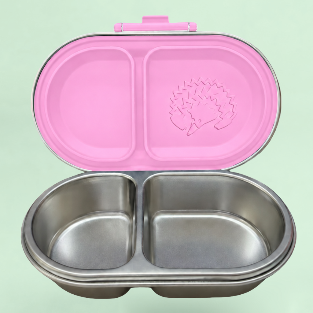 Stainless Steel Bento Go Snack Box - Lilly Pilly Pink - Flower Power