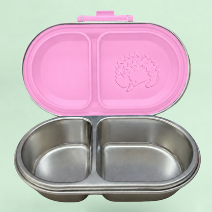 Stainless Steel Bento Go Snack Box - Lilly Pilly Pink - Flower Power