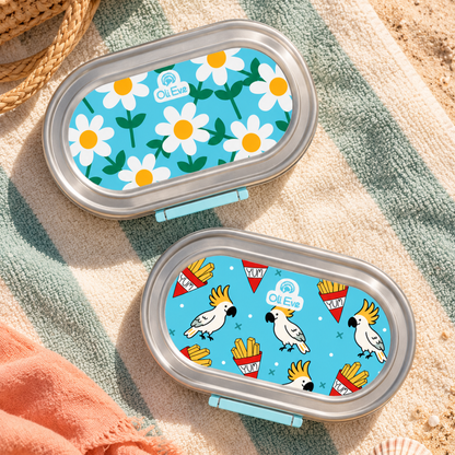 Stainless Steel Bento Go Snack Box - Sea Spray - Daisy Days