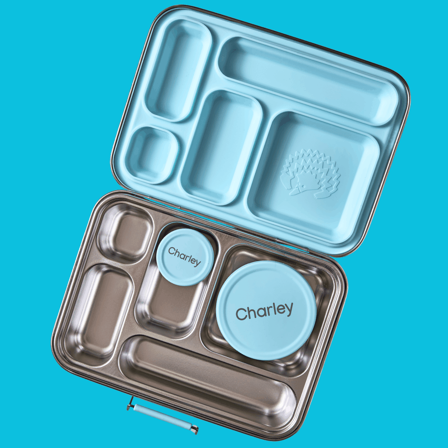Stainless Steel Bento 5 Lunchbox & Snack Pots - Sea Spray