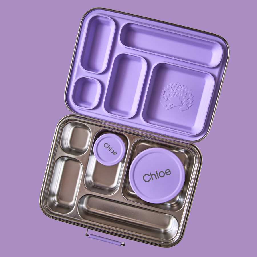 Stainless Steel Bento 5 Lunchbox & Snack Pots - Jacaranda Mist
